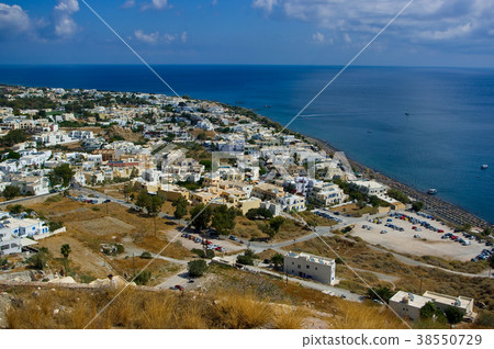 City Kamari, Santorini island, Greece.  38550729