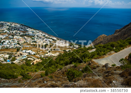 City Kamari, Santorini island, Greece.  38550730