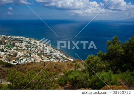 City Kamari, Santorini island, Greece.  38550732