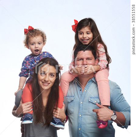 Young parents with kids Young parents with kids 38551558