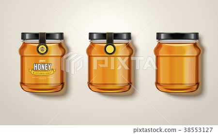 Pure honey jar mockup 38553127