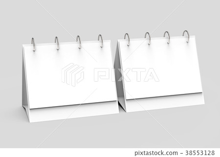 Blank desk calendar Blank desk calendar 38553128