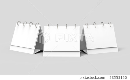 Blank desk calendar Blank desk calendar 38553130