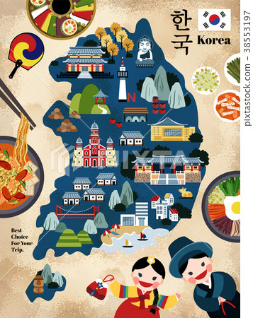Lovely Korea travel map 38553197