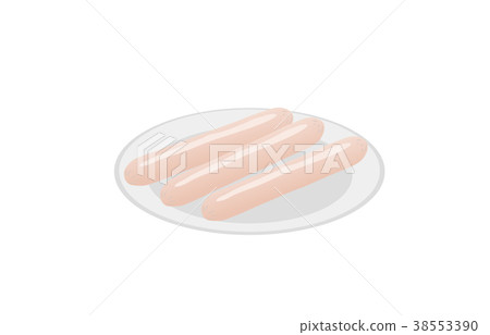 成份食物各種各樣的魚肉香腸 38553390