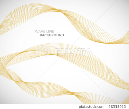 Elegant abstract vector wave line background 38553913