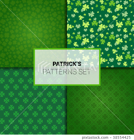 Set Of Patterns For Saint Patricks Day Holiday 38554425