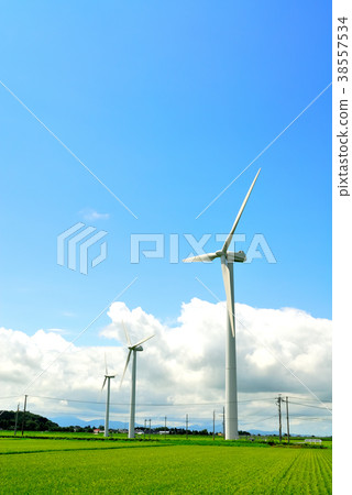 Wind power generation Shonai Town, Yamagata Prefecture 38557534