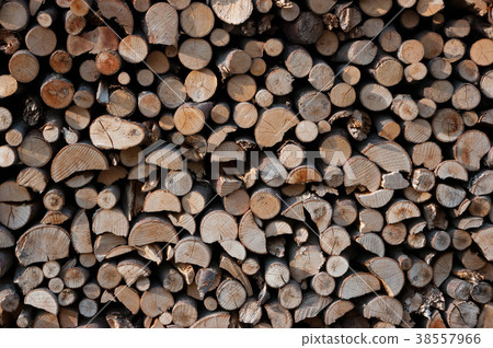 Chopped wood ready for heating, detailed view. 38557966