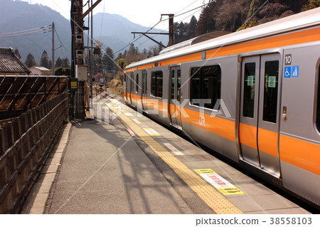 Okutama Station Line在Ome Line Gunbata站停靠 Okutama Station Line在Ome Line Gunbata站停靠 38558103