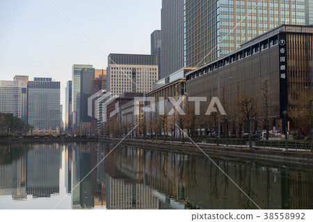 In front of Imperial Theater Hibiya-dori and chopsticks In front of Imperial Theater Hibiya-dori and chopsticks 38558992