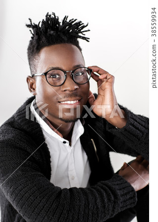 African-American man in glasses 38559934