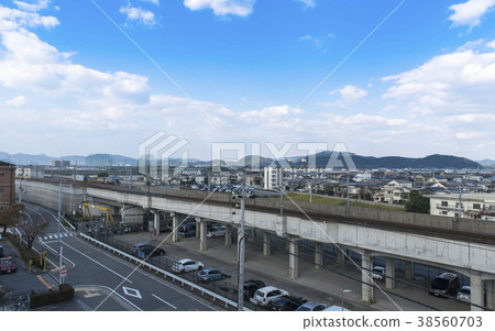 Townscape of Kakogawa City JR Tokaido Line (Kakogawa City, Hyogo Prefecture) 38560703