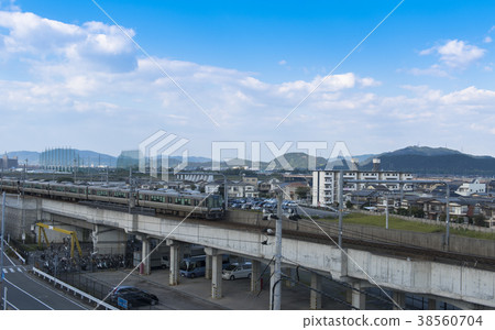 加古川市火車和（兵庫縣加古川市）的城市景觀 38560704