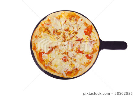 pizza on white board isolated white pizza on white board isolated white 38562885