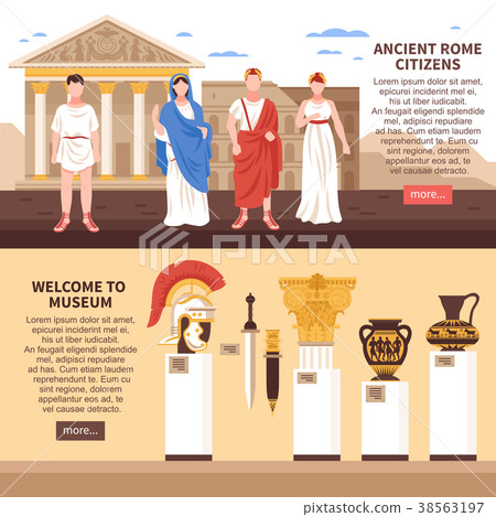 Ancient Rome Horizontal Banners  38563197