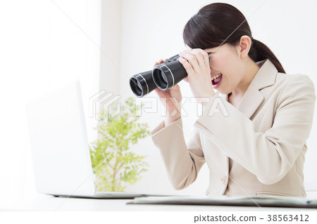 Business office woman businessman white background Business office woman businessman white background 38563412