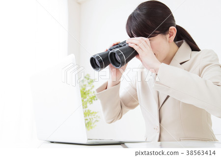 Business office woman businessman white background Business office woman businessman white background 38563414