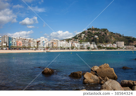 Town of Blanes on Costa Brava Town of Blanes on Costa Brava 38564324