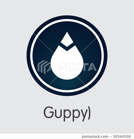 Guppy - Virtual Currency Coin Pictogram. Guppy - Virtual Currency Coin Pictogram. 38564508