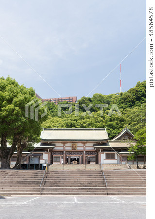 Terukuni Shrine Shinmon-獻給Shimazu家族第28年的神社 38564578