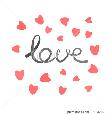 Love card illustration. 38564699