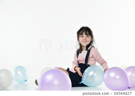 Balloons and children Balloons and children 38564827
