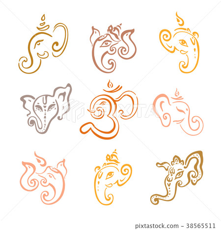 Hindu God Ganesha. Ganapati 38565511