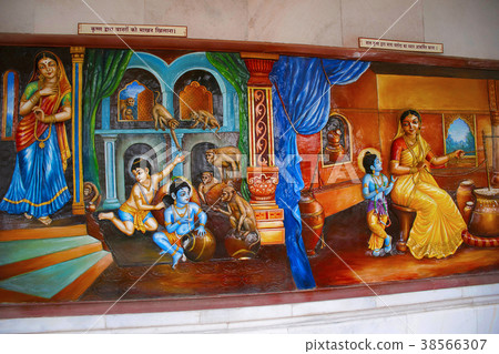 Lord Krishna's childhood scene, Pune 38566307