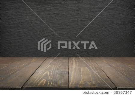 Kitchen background. Empty wooden tabletop. 38567347