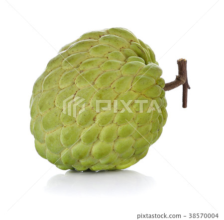 fresh custard apple on white fresh custard apple on white 38570004