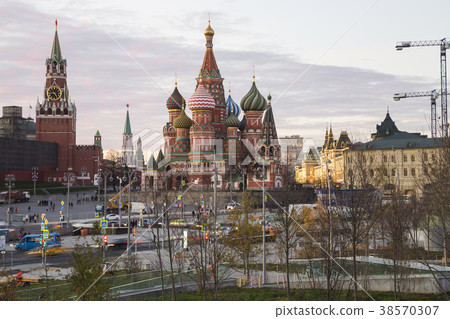 St. Basil Cathedral (at Night) in Moscow, Russia St. Basil Cathedral (at Night) in Moscow, Russia 38570307
