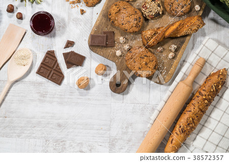 Fresh homemade sweet pastry 38572357