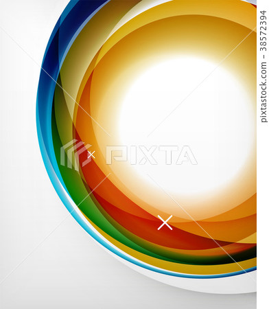 Vector transparent color wave lines abstract Vector transparent color wave lines abstract 38572394