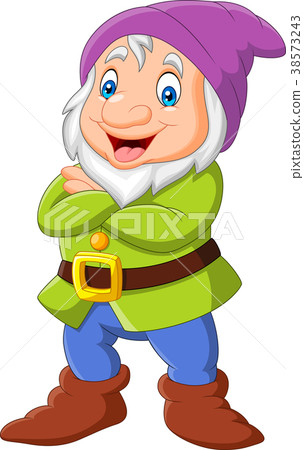 Cartoon happy dwarf Cartoon happy dwarf 38573243