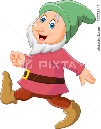 Cartoon happy dwarf Cartoon happy dwarf 38573245
