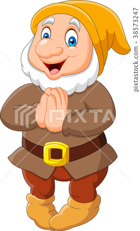 Cartoon happy dwarf Cartoon happy dwarf 38573247