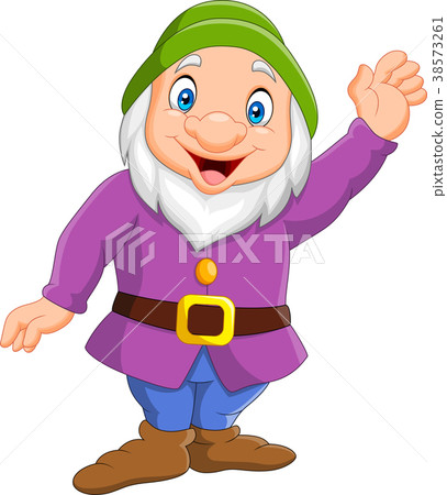 Cartoon happy dwarf Cartoon happy dwarf 38573261