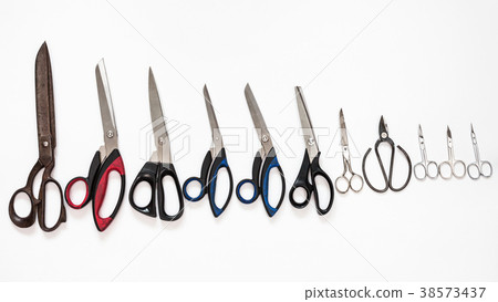 top view of line from various scissors 38573437
