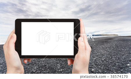 tourist photographs Reynisfjara black Beach tourist photographs Reynisfjara black Beach 38574170