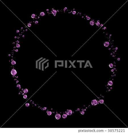 3D detailed illustration of a drop of water pink 38575221