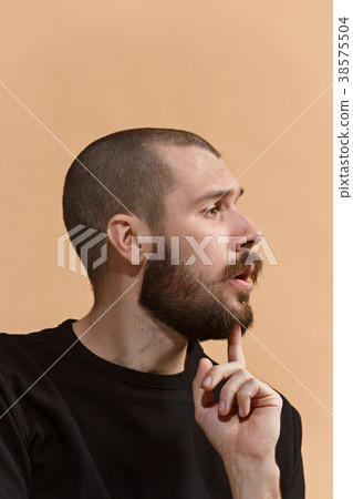 Young serious thoughtful businessman. Doubt 38575504
