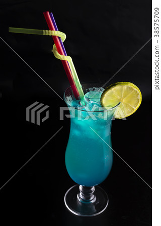fresh modern coctail on the black background fresh modern coctail on the black background 38575709