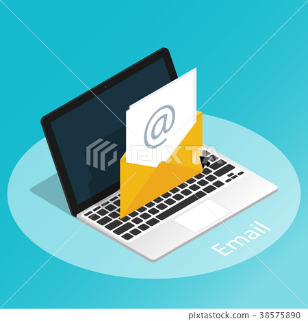 isometric, mail, email 38575890