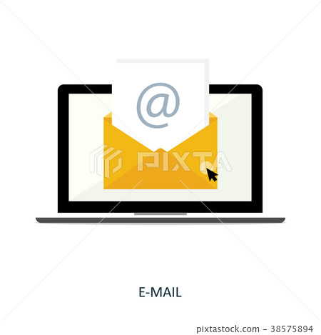 notebook e-mail read vector notebook e-mail read vector 38575894