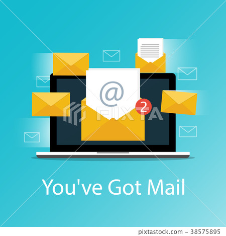 You've got mail,Email laptop notifications vector You've got mail,Email laptop notifications vector 38575895