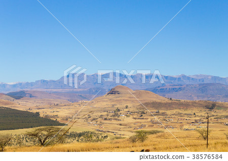 Landscape from South Africa, Dragon's mountains Landscape from South Africa, Dragon's mountains 38576584