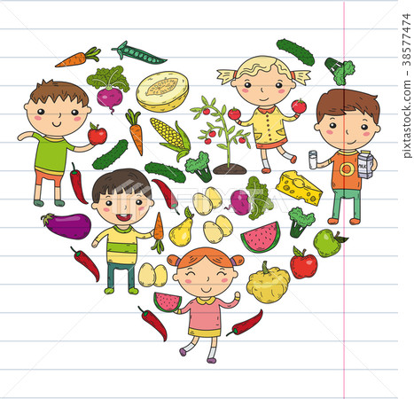 Kindergarten Nursery Preschool School kids eat 38577474