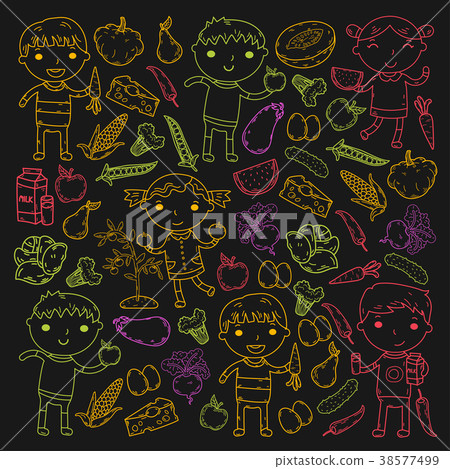 Kindergarten Nursery Preschool School kids eat Kindergarten Nursery Preschool School kids eat 38577499