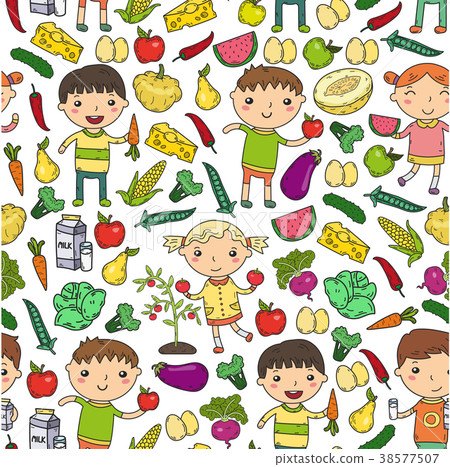 Kindergarten Nursery Preschool School kids eat 38577507